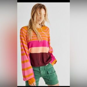 Free People Cropped Sweater